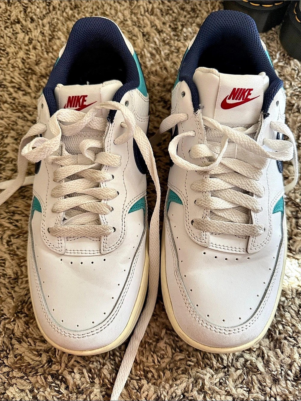 Nike Air Force 1 Sneakers White & Blue US 8.5